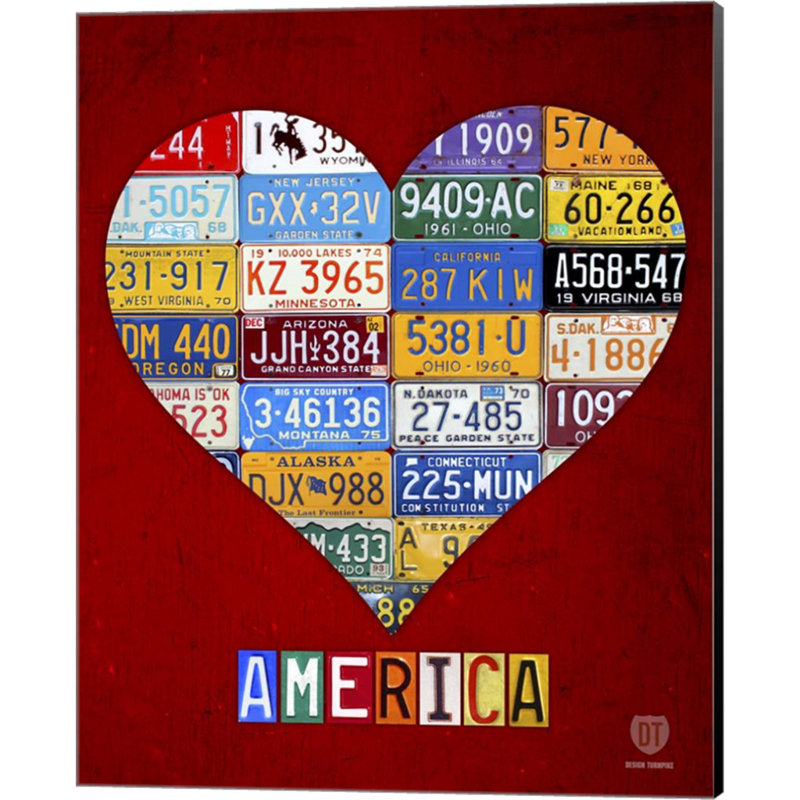 America par Design Turnpike, art mural sur toile