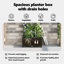 Garden Planter Steel Outdoor Container Modern Decor Terrace Stylish Pot-597376568-597376563