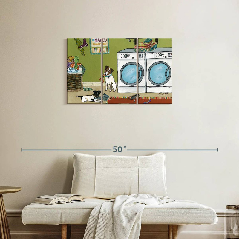 Brampt Jack Russell Trouble, 20" H x 33" W