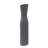 Larek Asymmetrical Charcoal Gray Contemporary Ceramic Short Vase