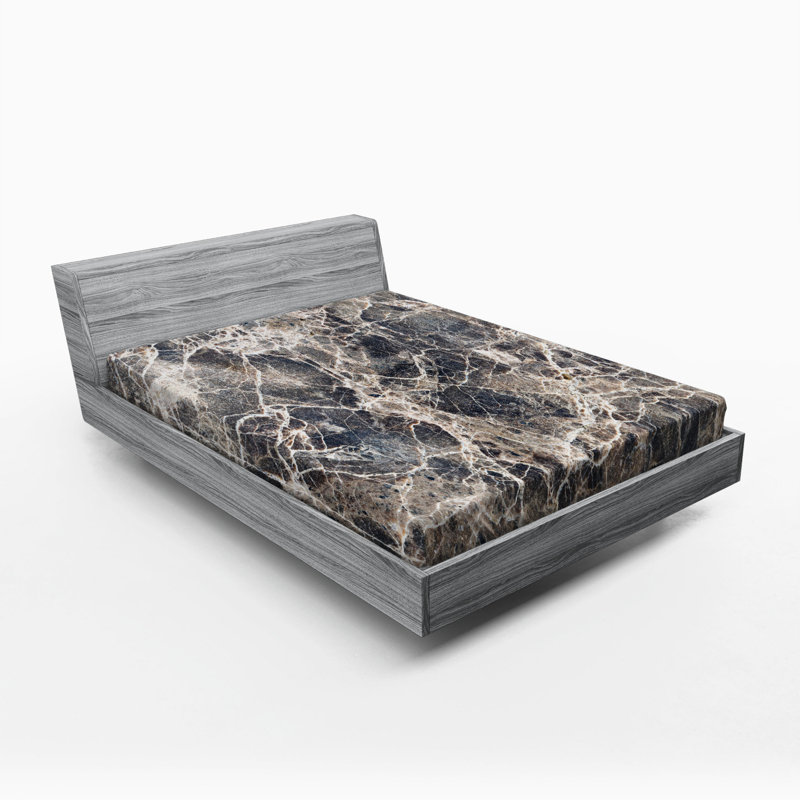 Microfiber Abstract Fitted Sheet, Full Fitted Sheet
