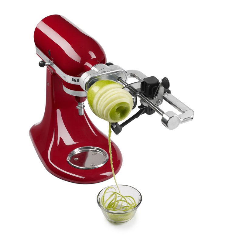 Accessoire de spiraleur KitchenAid (pelage, noyau et tranche) pour batteurs sur socle KitchenAid