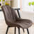 Chardee Upholstered Dining Chairs Faux Leather Waterproof Side Chair with Metal Frame-1629585632