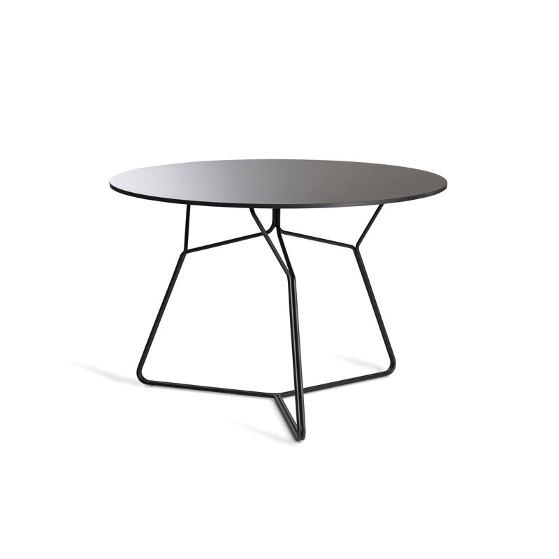Serac Dining Table, Black HPL Top