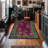 Floral Area Rug Machine Washable With Anti-Slip Indoor/Outdoor-1701491580