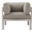 Chaise d'extérieur en aluminium Pangea Home Novae avec coussins à séchage rapide - Chaise longue moderne avec grands coussins confortables et facile à assembler-1292194985