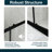 58.7 In. -60 In. W × 72 In. H Sliding Shower  With1/5"  Thick Clear Tempered Glass In Matt Black |    Stainless Steel Handle-121018398