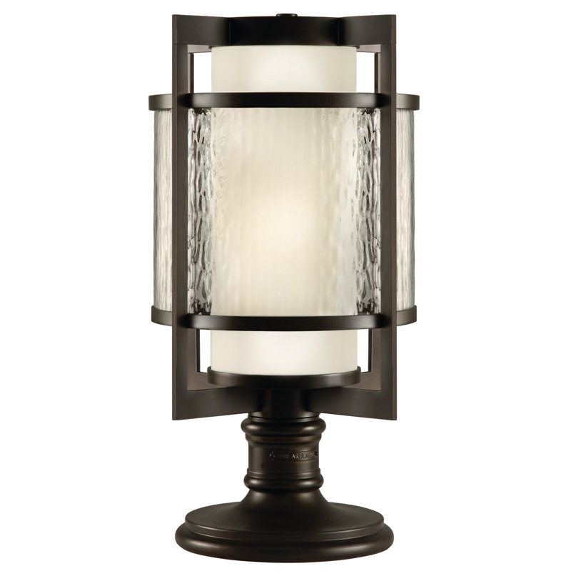 Singapore Moderne Hammered Pier Mount Light