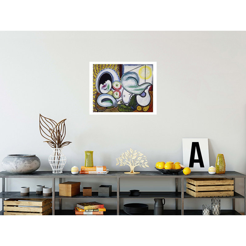 Nu couche par Pablo Picasso - Estampe numérique, H 22 po x l 28 po
