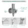 5-Function 10'' Round Adjustable Rain Dual Shower Head Combo with Slide Bar