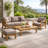 Galvan 82.68'' Wide Straight Teak Patio Sofa with Cushions-1628124474
