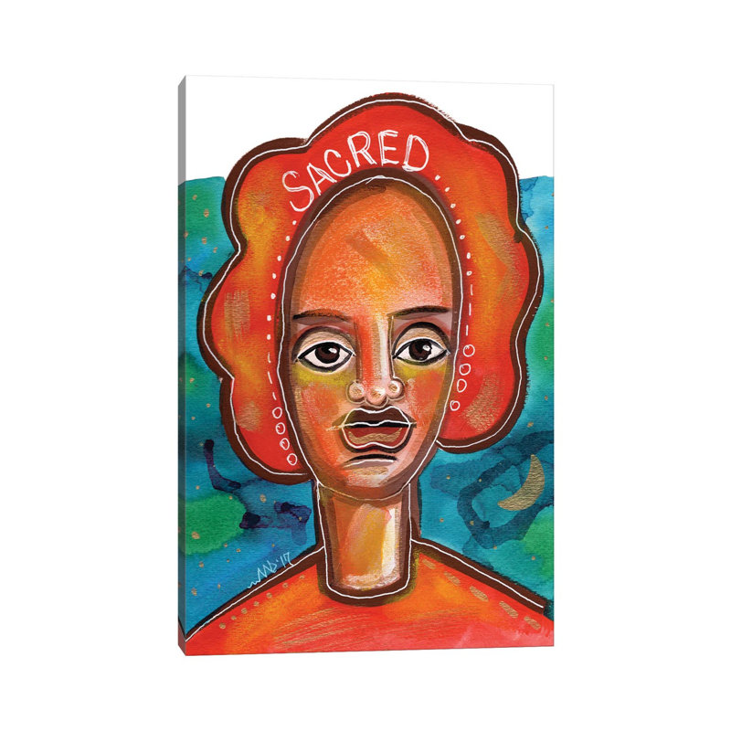 Sacred 1 Piece Wrapped Canvas Wall Art, 66.04 cm H x 45.72 cm W x 3.175 cm D