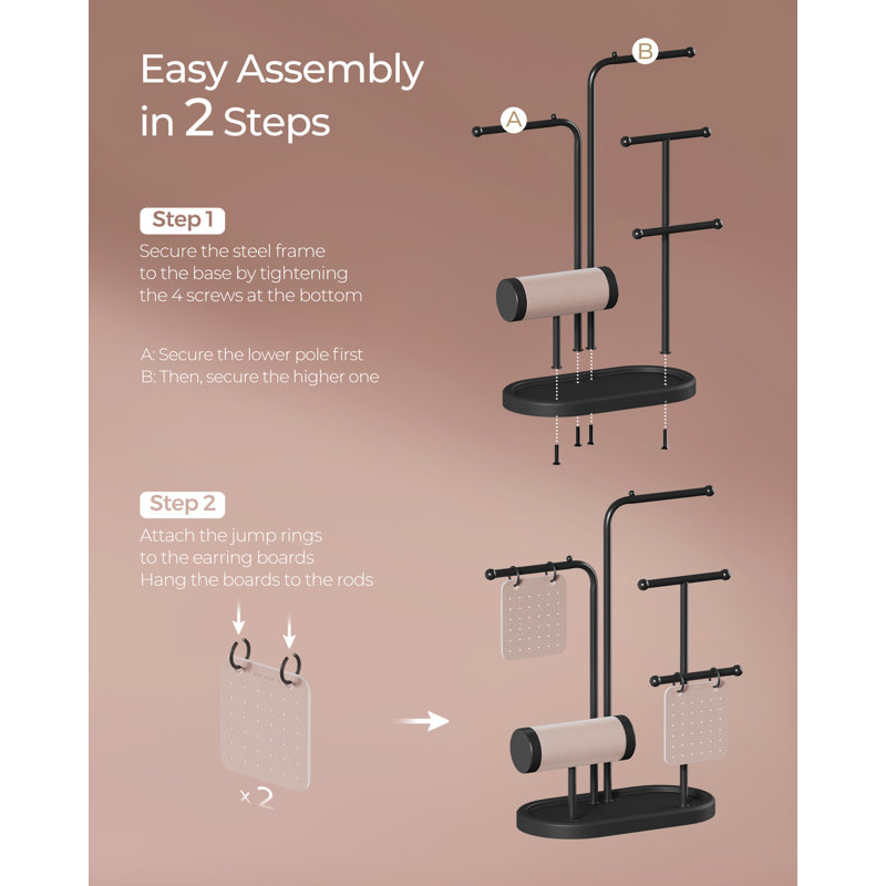 Steel Jewellery Stand +