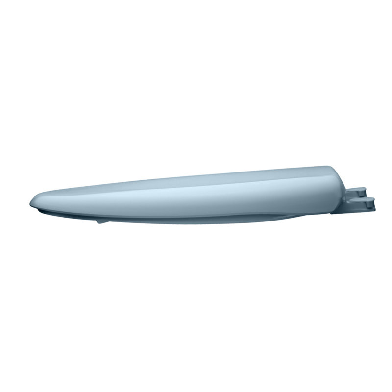 Siège de toilette allongé en plastique, Bleu marine
