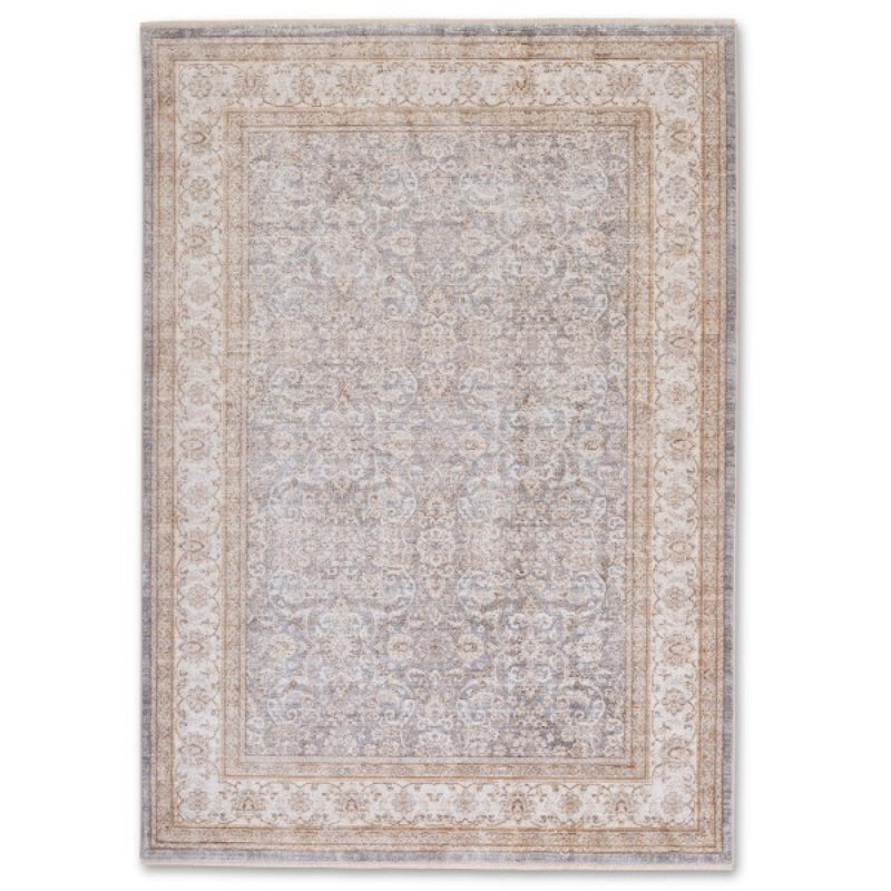 Elaxi Faded Print With Gray Edges Rug, Rectangle 2' x 3'