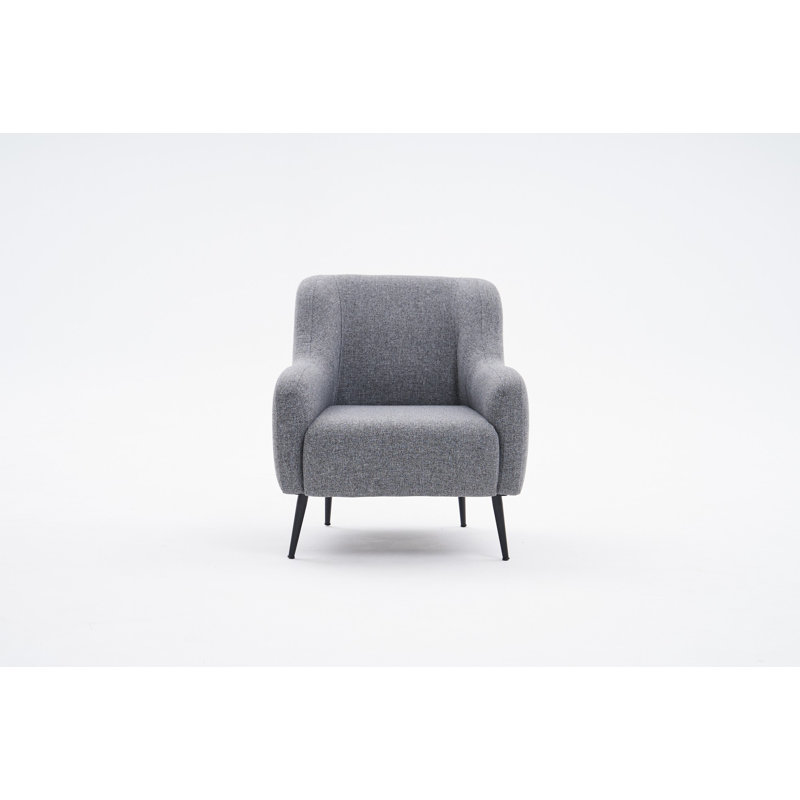 Allinson Upholstered Accent Chair, Grey