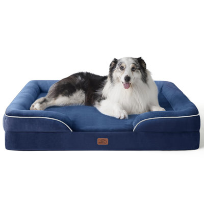 Bedsure Cozy XL Orthopedic Dog Bed, Waterproof Washable Sofa Bed with Removable Cover, Non-Slip Base for Large Dogs