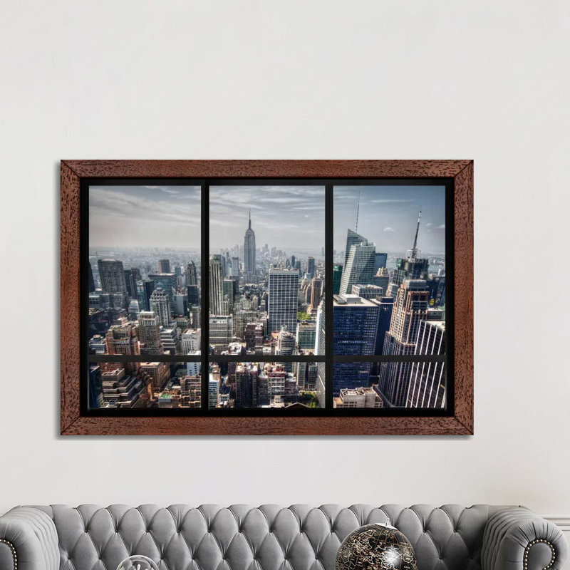 Print on Canvas, 152.5 cm H x 101.5 cm W, Brown Framed