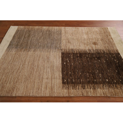 Hand-Knotted Gabbeh Area Rug 5x6