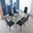 Leleifi Glass Top Four Leg Dining Set-1775005355