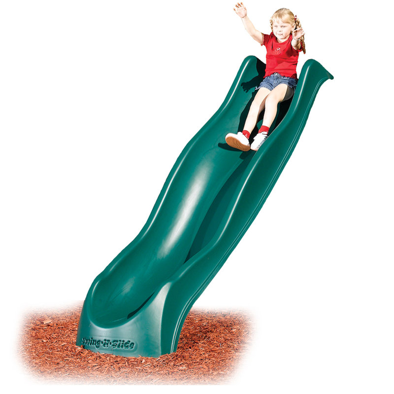 Cool Wave Slide for 5' Deck, Green, Green