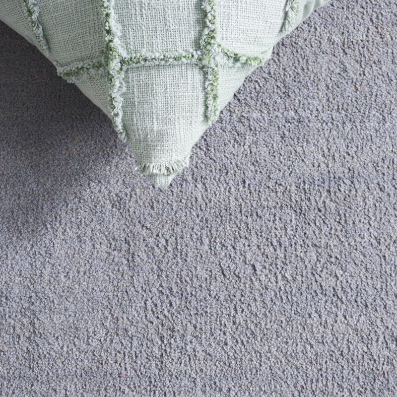 Tapis gris en laine tissé à plat fabriqué à la main Southbury, Rectangle 8 pi x 10 pi