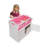 Storage Doll Crib with Bedding and Free Personalization Kit - White