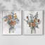 Arrangement floral aquarelle I - impression encadrée de qualité supérieure - prête à être accrochée - aucun clou requis - aucun clou requis-1802755553-1802755582