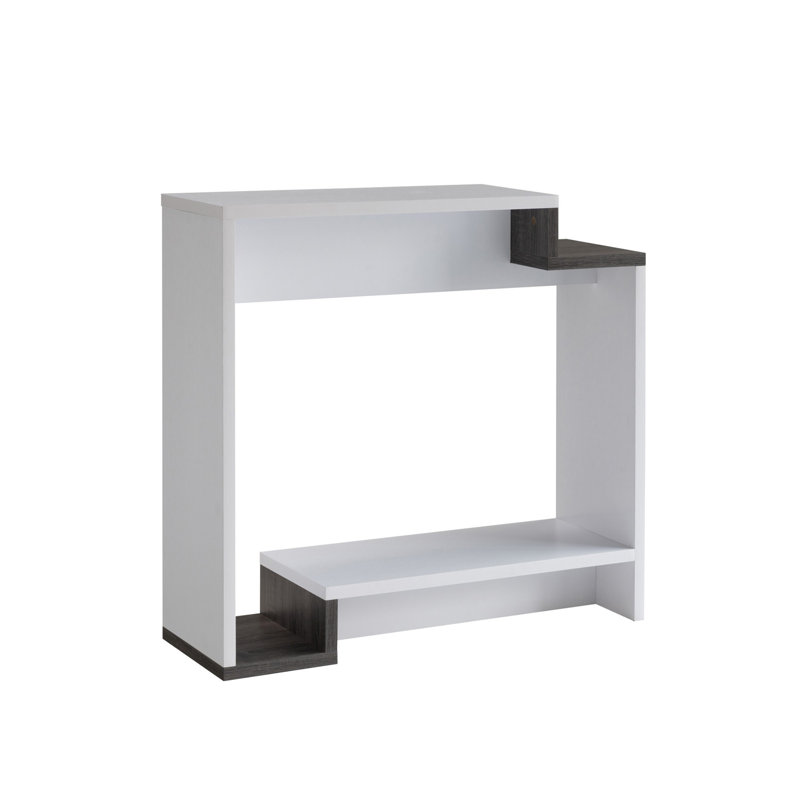 Contemporary Console Table with Open Shelves