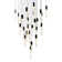 Fernada 25 - Light Dimmable LED Square Chandelier