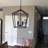 Poisson 4 - Light Steel Dimmable Lantern Geometric Chandelier-1290822499