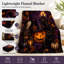Jeté d'Halloween citrouille d'Halloween citrouille, douillette en molleton chaud pour canapé-lit, salon, décoration de la maison-134241886