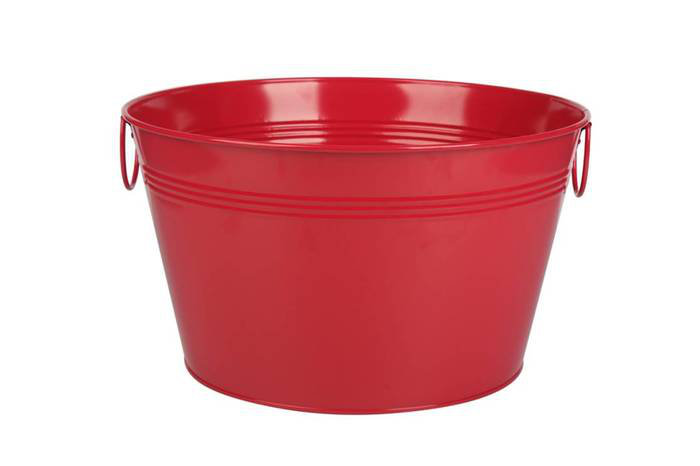 Colburn Metal Beverage Tub, Red