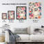 Happy Sloth Smiling Anemone Floral Pattern Wall Art Print