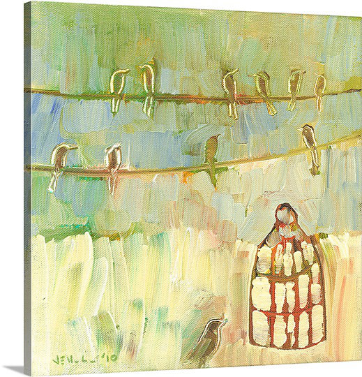 Noleen Uncage, reproduction d'art sur toile, H 24 po x l 24 po x P 1,25 po