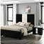 Two Drawers Nightstand For Bedroom - Black Finish Contemporary