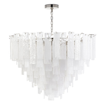 Glacier 16 - Light Glass Tiered Chandelier