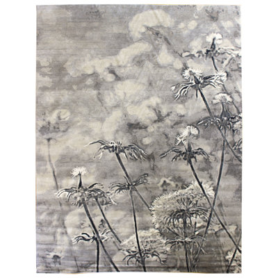 Rosette Floral Area Rug