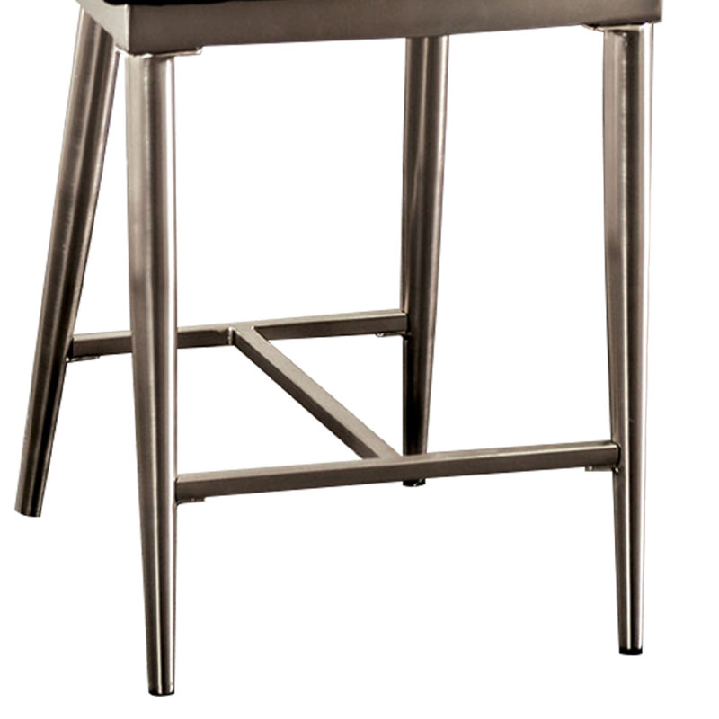 Chaise d'appoint Quantis King Louis en argent / noir