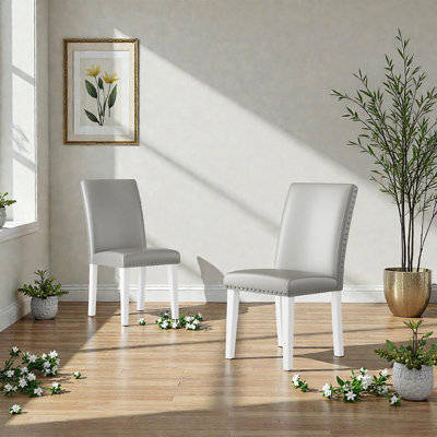 Chaise de salle à manger rembourrée (ensemble-2)