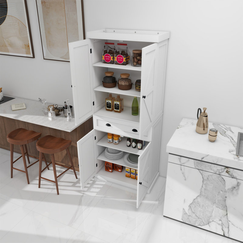 71" Kitchen Pantry Storage Cabinet