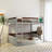 Queen Size Wooden Bunk Bed-209390387