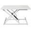 Bureau pour ordinateur portable à hauteur ajustable, station de travail assis-debout réglable avec plateau à clavier-384996951
