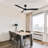 52" Ceiling Fan with Remote and Light Kit Included.