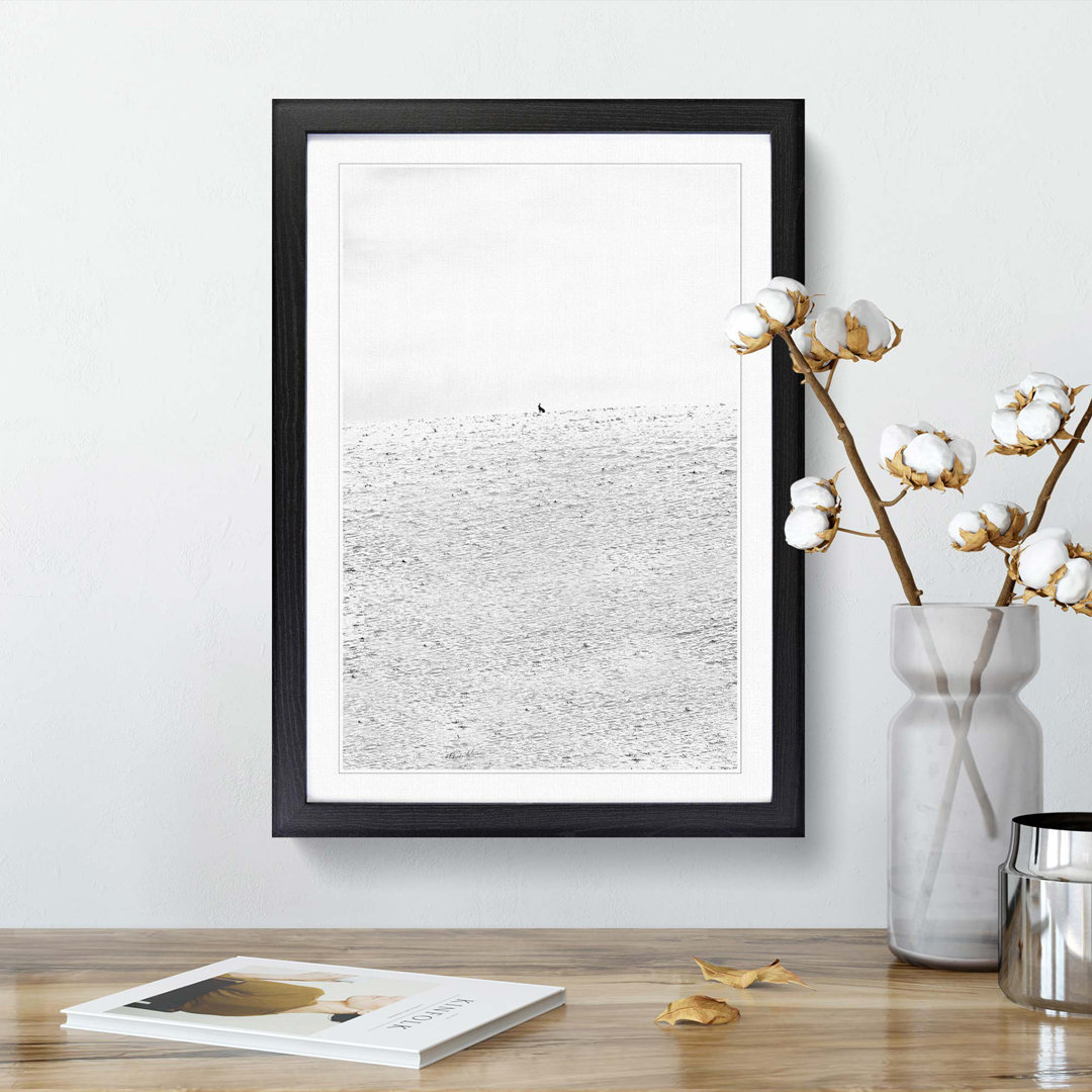 Hare at Wintertime - Framed Print