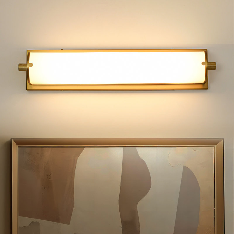 Applique murale moderne à DEL 1 lumière à intensité variable 20,5 po Vionne, Or brossé