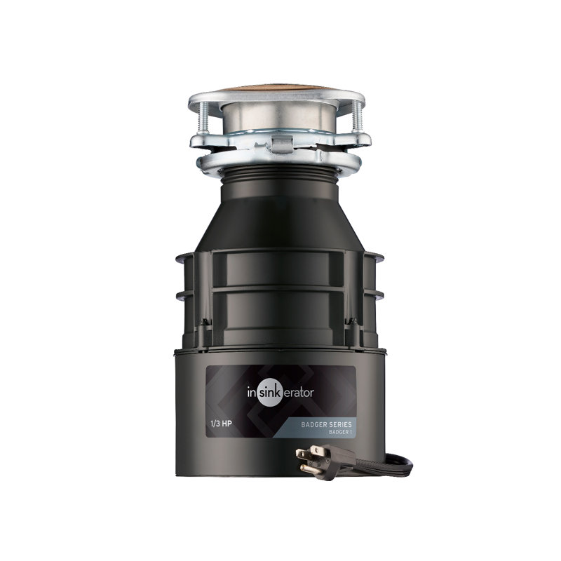 Badger 1/3 HP Continuous Feed Garbage Disposal (With Optional Power Cord), Yes