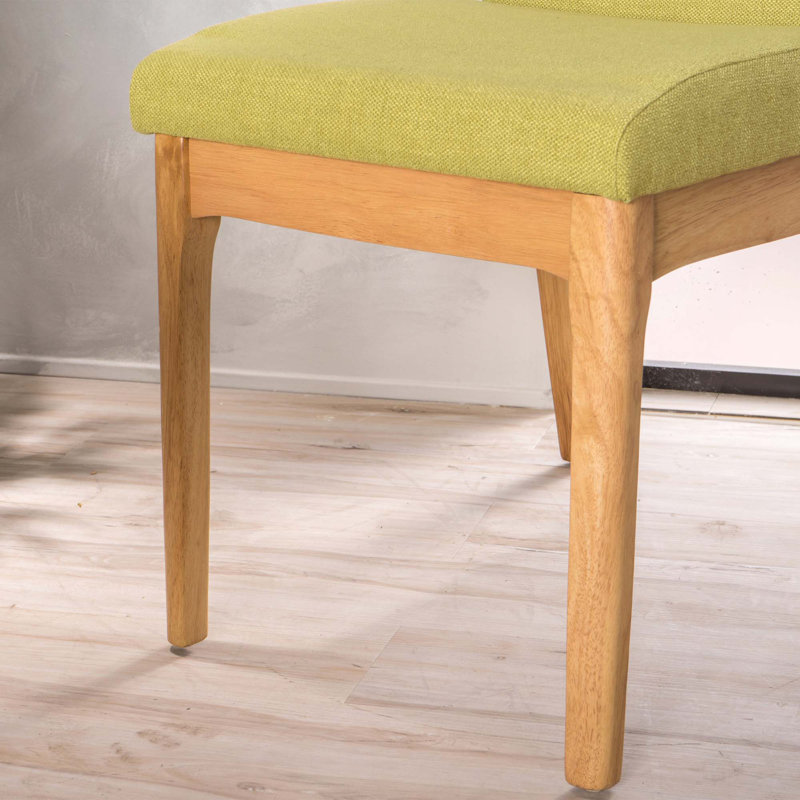 Chaise de salle à manger, Naturel, Vert