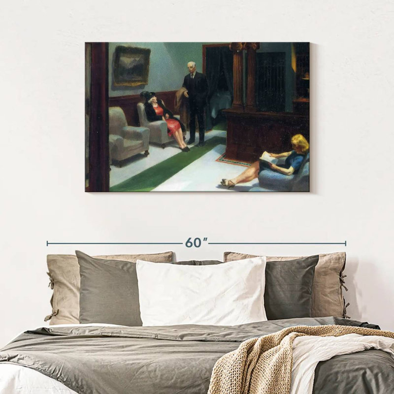 Hall de l'hôtel Leisha, H 30 po x l 45 po