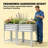 Elevated Outdoor Planter Box with Ergonomic Height and Storage Shelf, Ideal for Easy Gardening and Organized Spaces.-1338529312